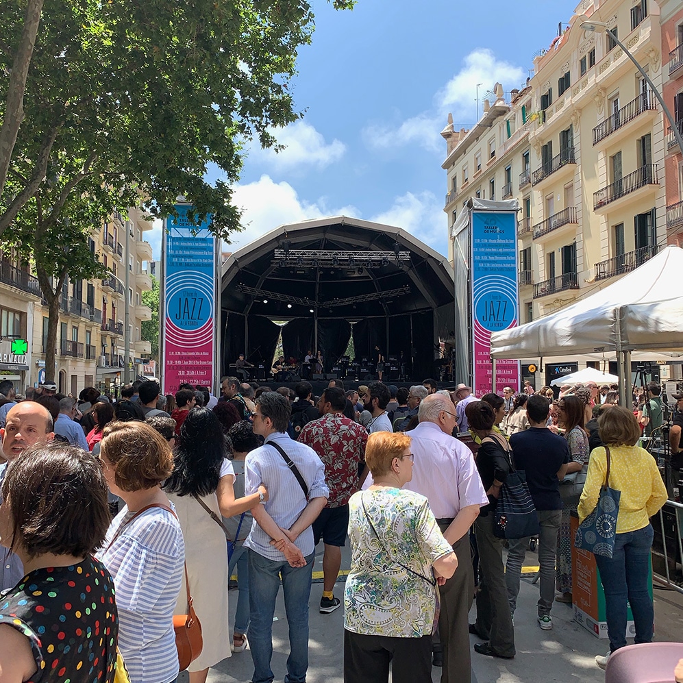 Photo of 12 Hores de Jazz a Ronda concert in the Sant Antoni neighborhood of Barcelona.
