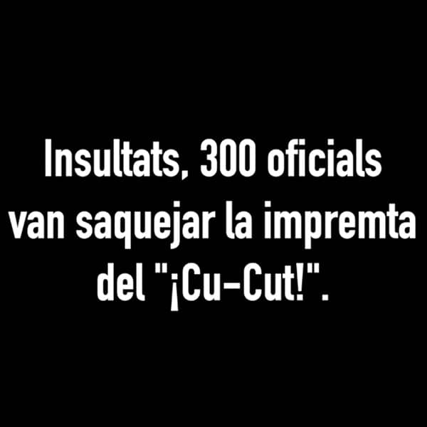 Text from Cu-Cut Promo clip for Catalunya Barcelona