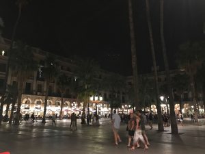 Barcelona's Plaça Reial at night