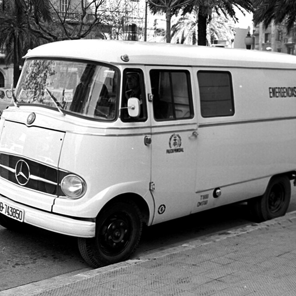 Catalunya Barcelona photo of 1960s police van