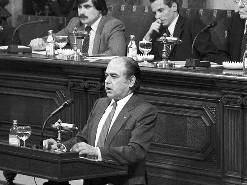 1980 - Jordi Pujol. Election of the President of the Generalitat de Catalunya.