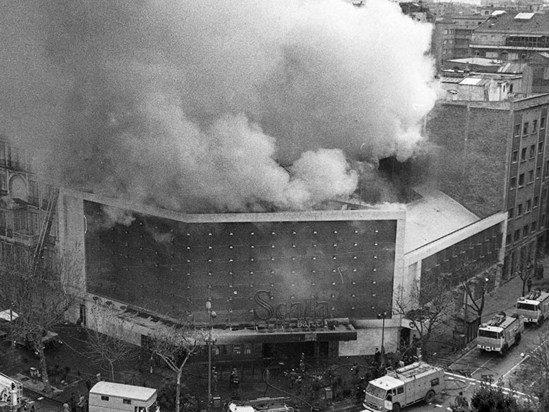 1978 - Fire at the Scala party hall.