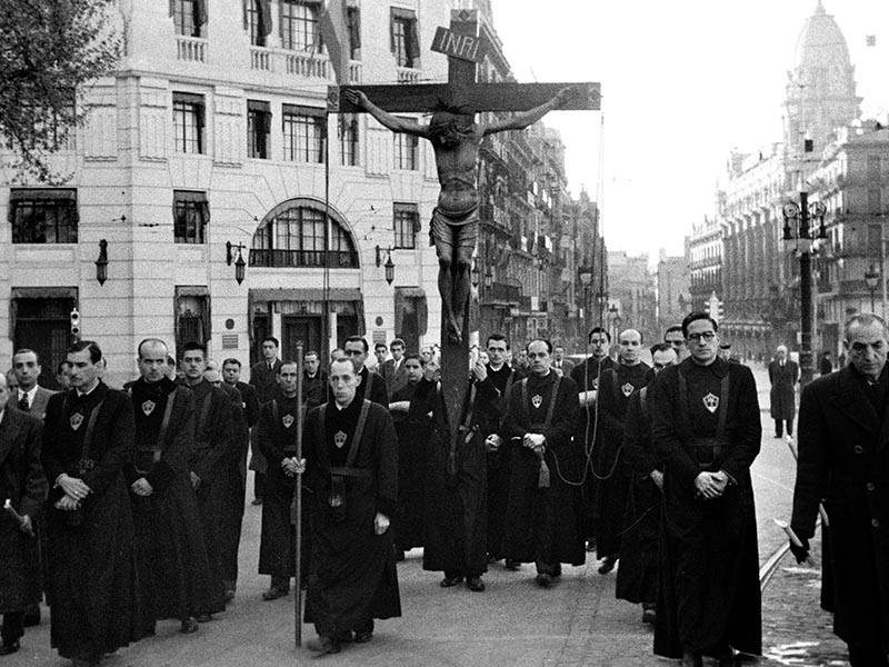 1941 - Easter in Barcelona.