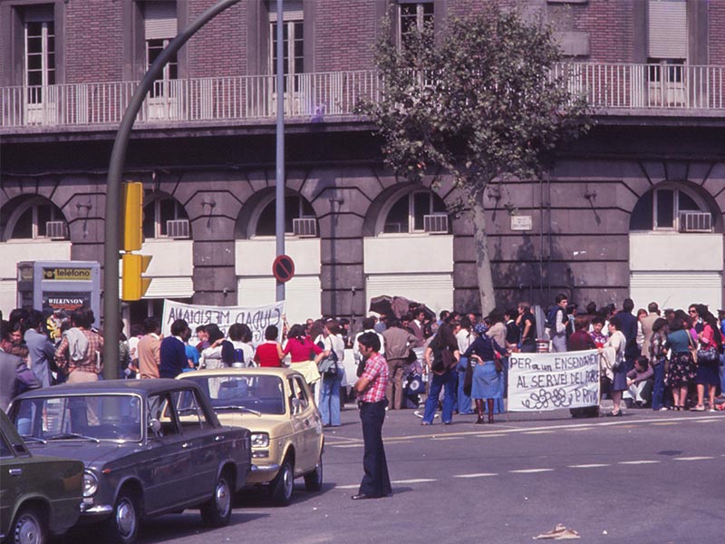 1979 - Protests by Barcelona's Plaça Espanya