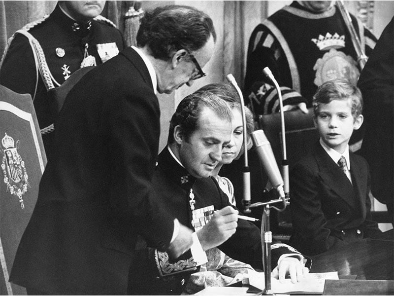 1978 - Signing of Spanish Constitution by King Juan Carlos I