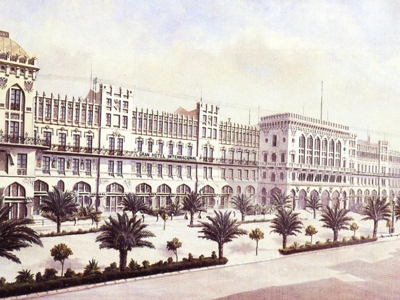 Hotel Internacional, created by Domènech i Montaner.