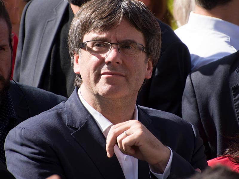 2017 - Carles Puigdemont on-hand at rally for independence